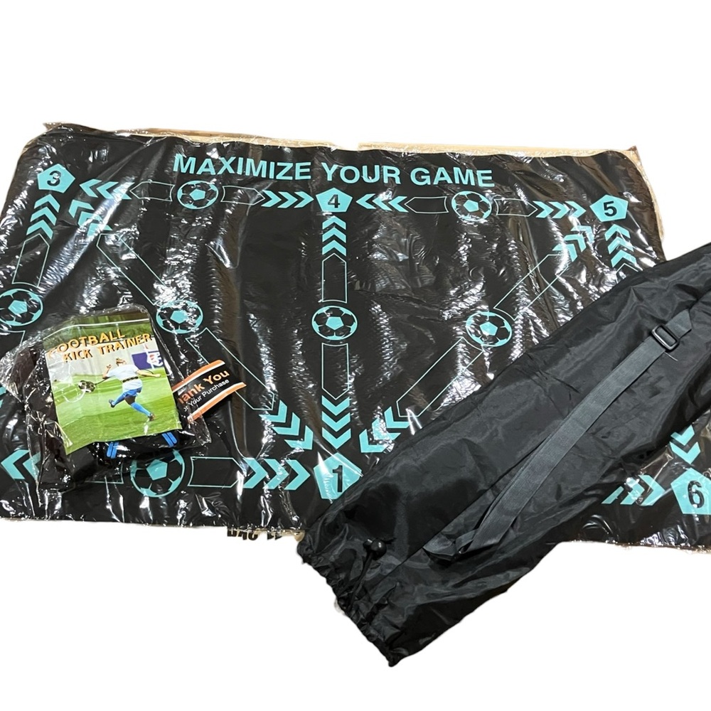 Soccer Training Mat Non-Slip Football Footstep Training Rug for Footwork 42”x33”